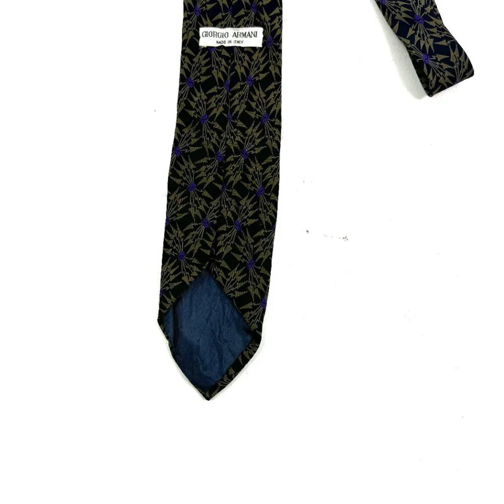 Giorgio Armani Vintage 100% Silk Artsy/Abstract Tie